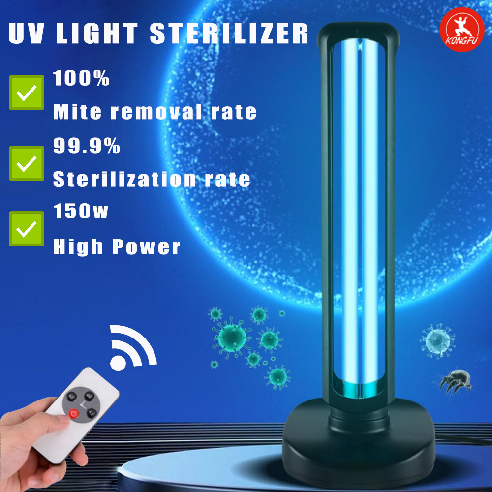 หลอดไฟ UV เครื่องฆ่าเชื้อด้วยแสง UV 38W/65W/100W/150W OZONE UV STERILIZER LAMP พร้อมรีโมทคอนโทรล UV light หลอดไฟฆ่าเชื้อโอโซนโคมไฟฆ่าเชื้อ