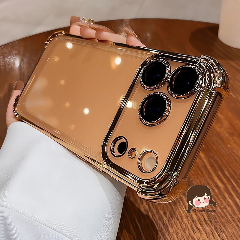 ใหม่ชุบกรอบปลอกใสสําหรับHonor 400 Lite Pro 300 Pro Ultra 200 Pro Lite 100 Pro 90 Pro GT 5Gหรูหราคู่เคสโทรศัพท์เลนส์ป้องกันสี่มุมกันกระแทกปกอ่อน