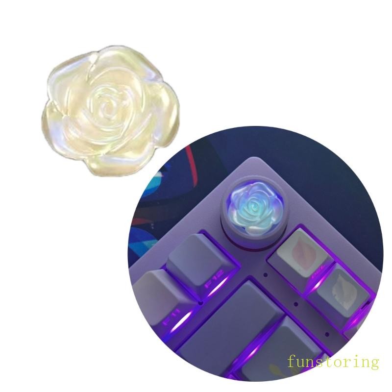 FUN ปุ่มควบคุมสําหรับคีย์บอร์ดปุ่มหมุนเรซิ่นอเนกประสงค์สําหรับ Hi75 K81 คีย์บอร์ดแบบกลไก Keycap