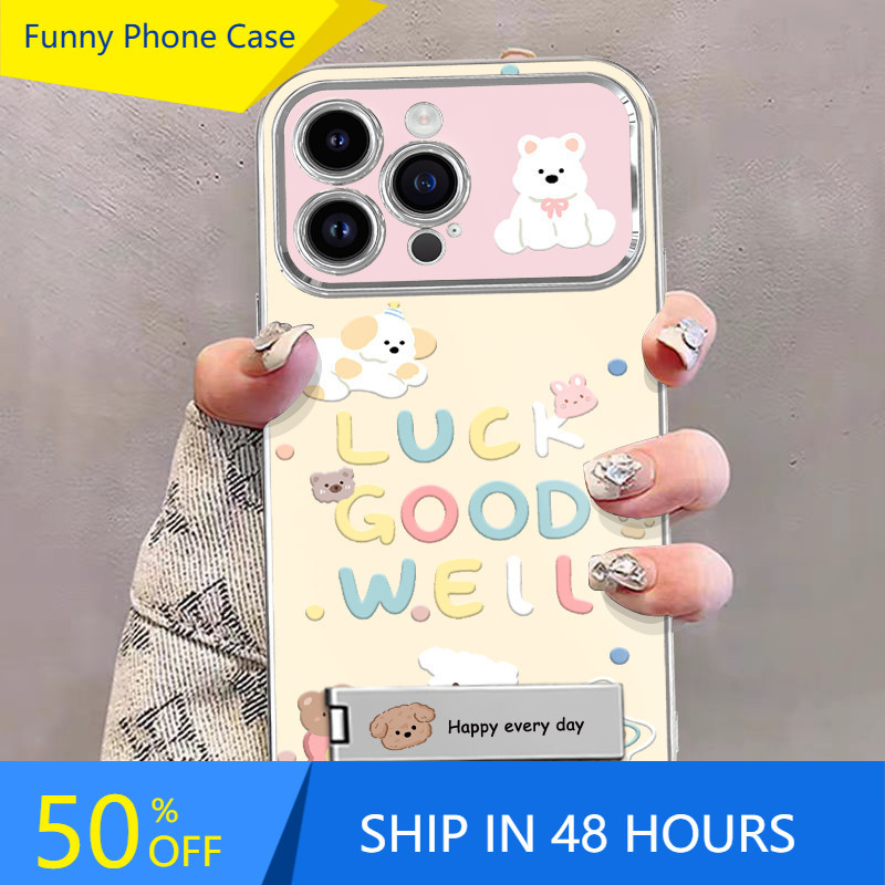 เข้ากันได้กับ iPhone 17 Pro Max iPhone 16 iPhone15  iPhone13 เคสโทรศัพท์เคสนุ่มน่ารัก DL6DSC001~2#
