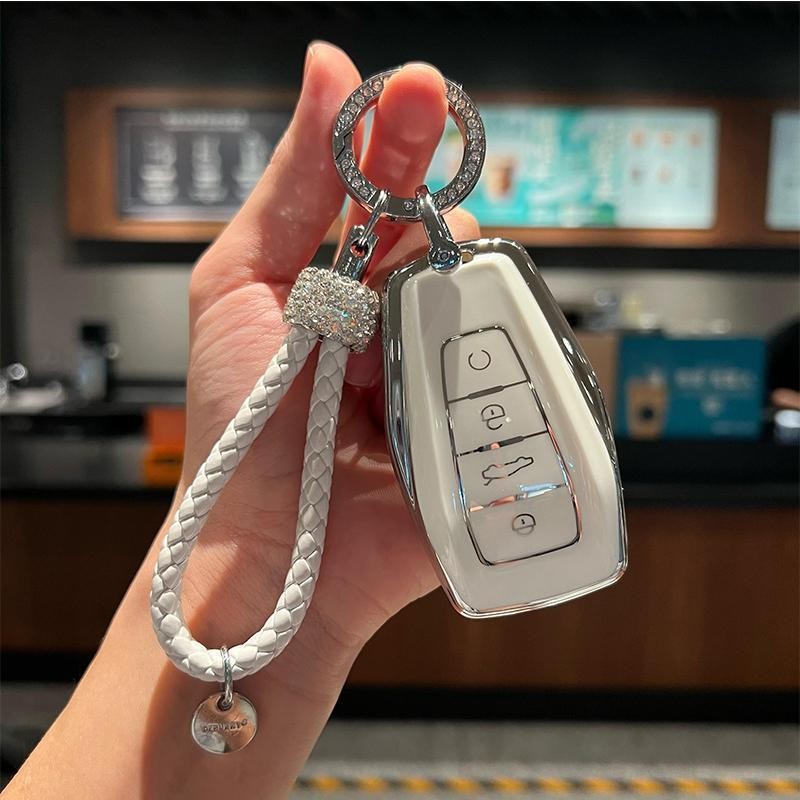 เหมาะสําหรับ Maple Leaf 80V ฝาครอบกุญแจ Geely เรขาคณิต G6 หญิง M6 เปลือก APRO น่ารัก C รถ E รวมทุกอย