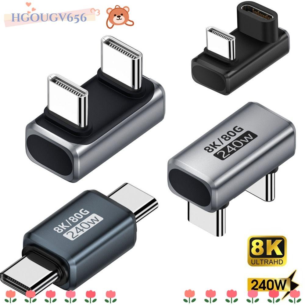 HGOUGVT USB4.0 Extender, PD 240W Data Transmission USB-C Converter, Professional 80Gbps 8K 60HZ อะแด