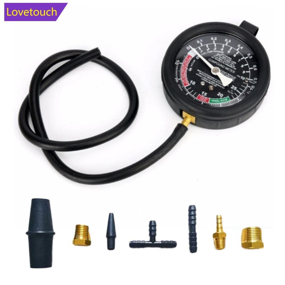 LOVETOUCH 9 ชิ้น/เซ็ตรถสูญญากาศการใช้ปั๊มเครื่องทดสอบการใช้ปั๊มสูญญากาศ Gauge รั่วคาร์บูเรเตอร์ความด