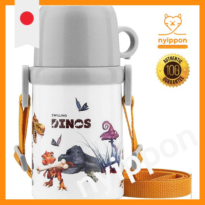 ZWILLING Dinos Thermo Bottle with Cup - Water Bottle Mug [Official Japanese Product] ZWILLING Dinos 
