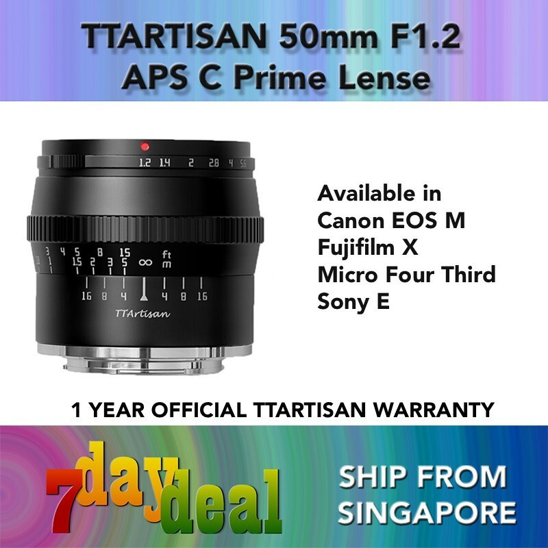 TTartisan 50mm f1.2 Manual LensHT99 23CU