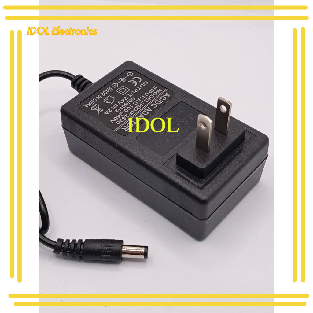 ราคาถูก! 24v2A AC/DC ADAPTOR MODEL:HZHF2420 INPUT:AC 100-240V 50/60Hz OUTPUT:24V ::2A