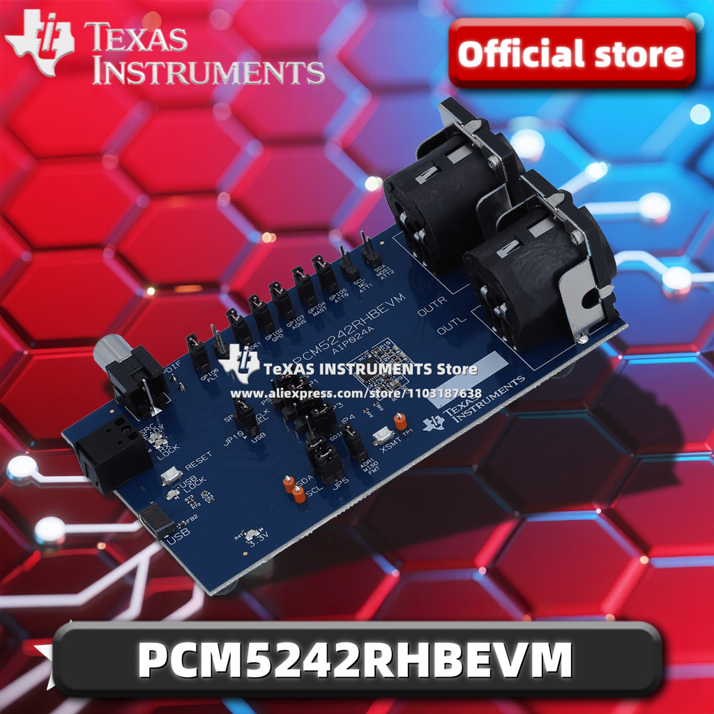 TI Official PCM5242RHBEVM PCM5242 4.2VRMS DirectPathTM 114dB Audio Stereo Differential-Output DAC โม