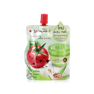 Smooto Tomato Aloe Snail Jelly Scrub 50ml.