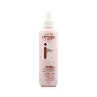 Dcash Intouch Vitamin E Perfecting Spray Conditioner 220ml ดีแคช สเปรย์อาหารผม สูตรผสมวิตามินอีเข้มข้น.