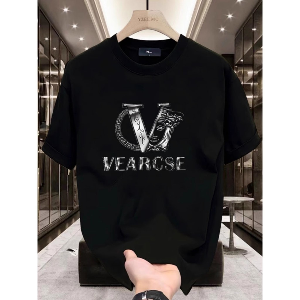 KATUN LV เสื้อยืดฤดูร้อนใหม่ผู้ชายเสื้อยืดผ้าฝ้ายคุณภาพสูงเวอร์ชั่นเกาหลีของสันทนาการคอกลมแขนสั้นอเน