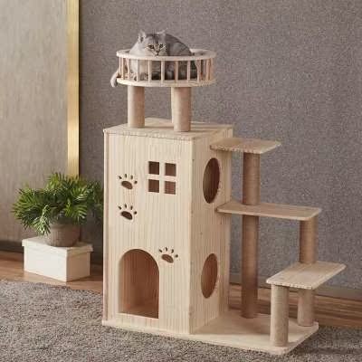 Cat House Scratch Post Jumping Platform