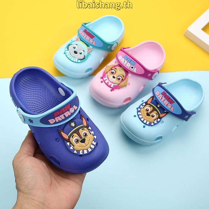 PAW Patrol รองเท้าแตะ ทรง ลาย paw patrol แบบมีรู สำหรับเด็ก