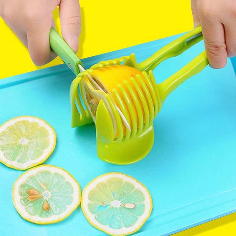 Kitchen Handheld Orange Lemon Slicer Tomato Cutting Clip Fruit Slicer Onion Slicer KitchenItem Cutte