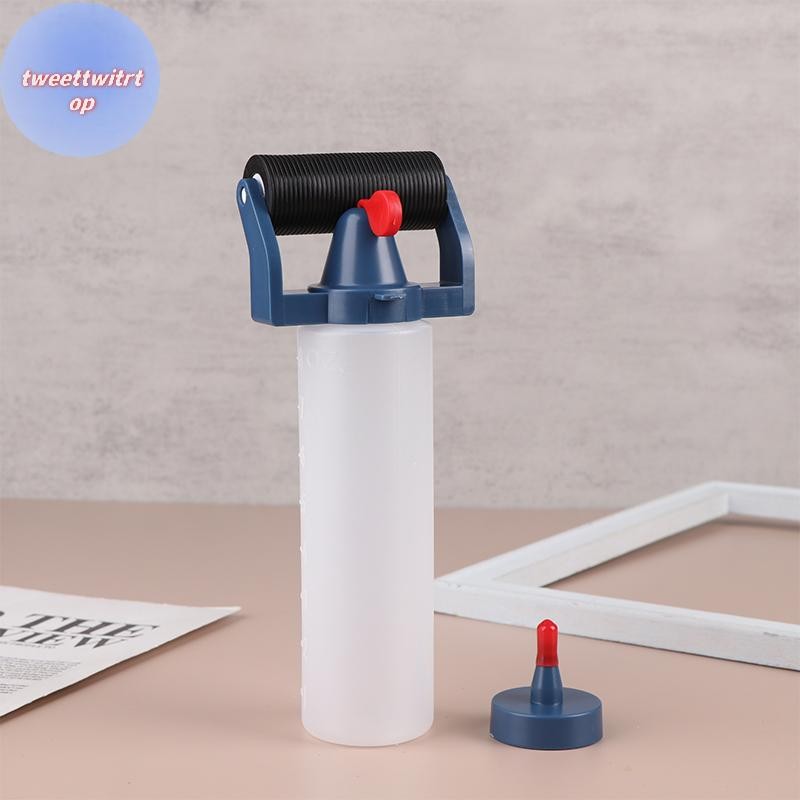DOUSUN 8oz ไม้กาว Roller ขวดชุดกาวคอนเทนเนอร์ Dispense พลาสติก Applicator ขวดสําหรับงานไม้ภาพวาด DIY เครื่องมือ TH