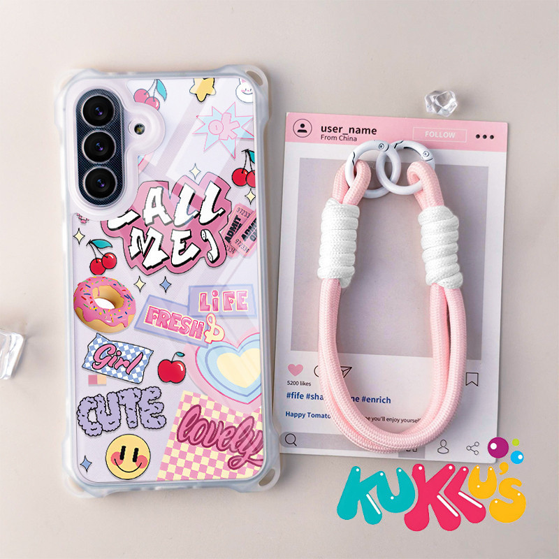 GANTUNGAN HP Donutเคสโทรศัพท์+แขวนสําหรับSoft CaseสําหรับInfinix Smart 10 9 8 Tecno Spark Go 1 50I 8