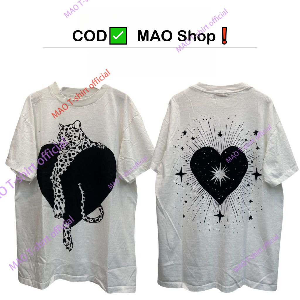 COD (จัดส่งในกรุงเทพฯ) MAO Shop เสื้อยืดผ้าฝ้าย unisex ใส่ได้ทั้งชายและหญิง งานใหม่ หน้าจอ ลายด้านหน้าและด้านหลัง