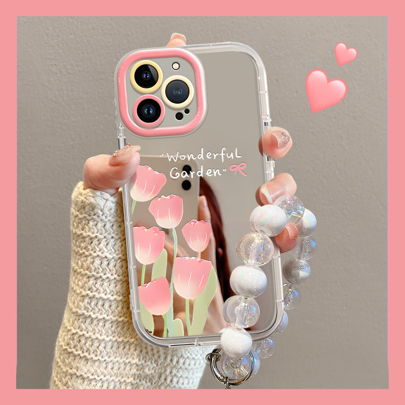 HP เคสโทรศัพท์สําหรับ iPhone 16 11 12 13 14 15 pro xs XR plus pro max 7 8 6 7+ 8+ 6+ Xs Max พร้อมดอก