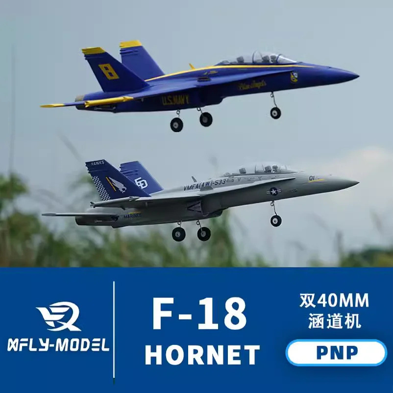 Xfly รุ่น Twin 40 มม. Edf Jet F-18 F18 Hornet Rc เครื่องบินรุ่น Pnp