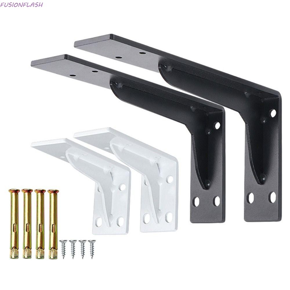 FUSIONFLASH ขายึดชั้นวางลอย, ขายึดชั้นวางขาตั้งกล้องติดผนังรูปตัว L, ชั้นวางรองรับ 6-18IN ชั้นวางพาร