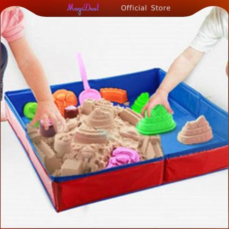 MagiDeal Kid Sandbox Tray Oxford Cloth Sandbox Smooth Large Space ทําความสะอาดง่าย Oxford