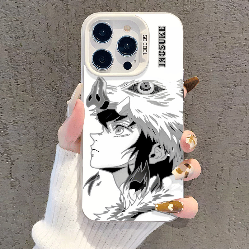 เคสที่รองรับสําหรับ Iphone Samsung Vivo พร้อม Inosuke Demon Slayer Kimetsu ไม่มี Yaiba Demon Slayer 
