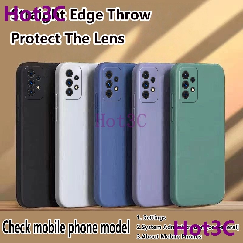 เคส For Samsung A32 4G / A32 5G / A33 5G / A52 / A52S / A53 / A73 5G tpu YTCS ซิลิโคนเคสโทรศัพท์สีทึบเรียบง่าย