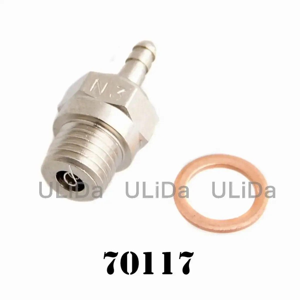 N3 / N4 ปลั๊กเรืองแสงประกายไฟร้อน #3 SH Vertex OS Nitro ชิ้นส่วนเครื่องยนต์สําหรับ 1/8 1/10 RC รถบรร