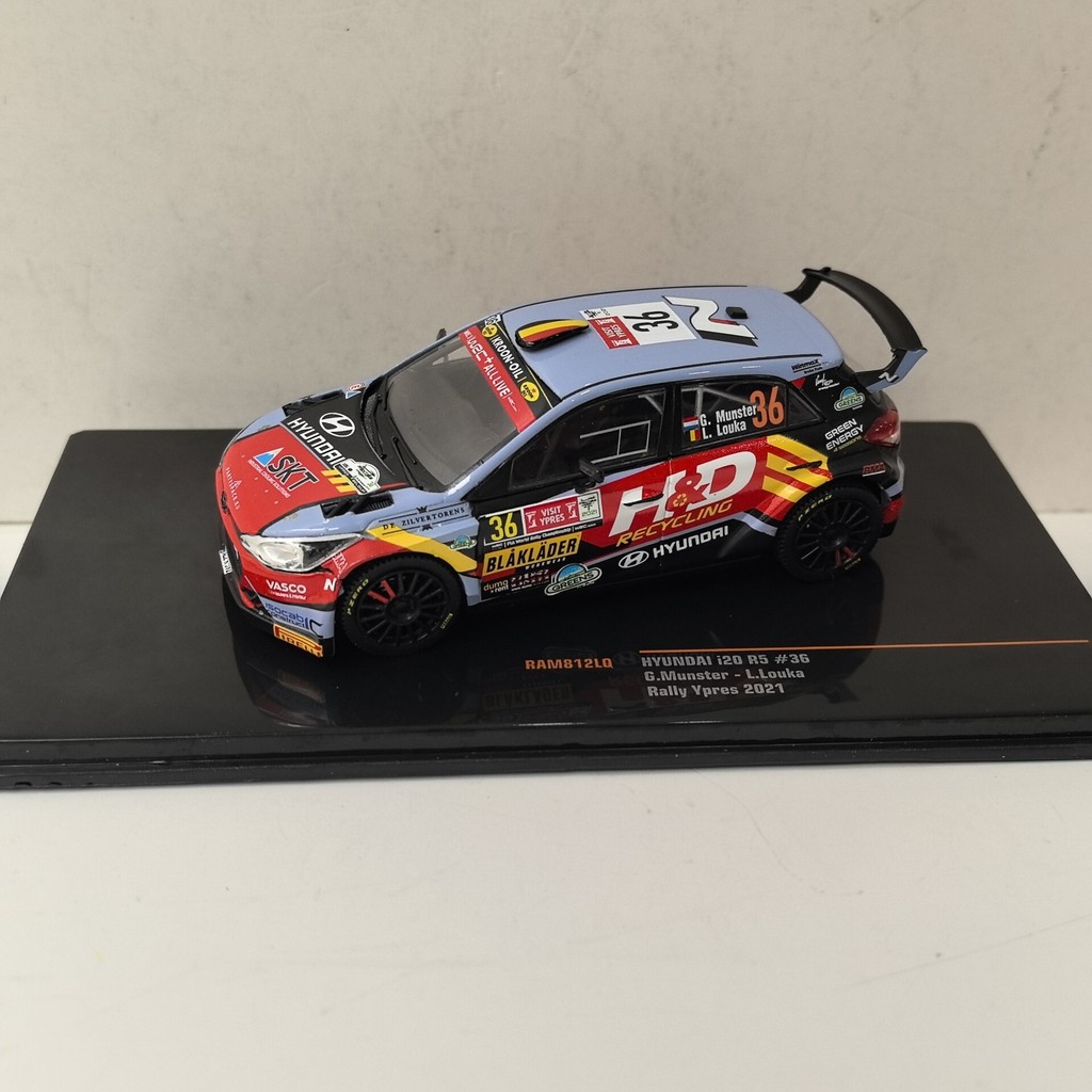 ไอโซ 1/43 #36 HYUNDAI i20 WRC 2021 HYUNDAI Rally Car Model Alloy จัดส่งฟรี SF Land Transport การถ่าย