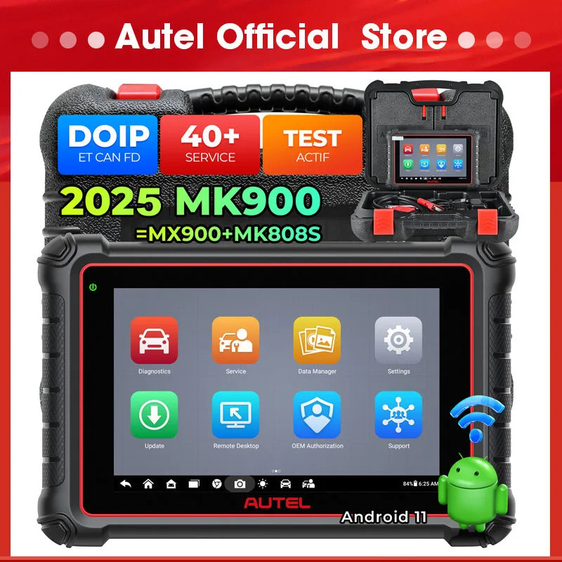 Autel Maxicom Mk900 เครื่องมือวินิจฉัยสามารถ Fd Doip 8 นิ้ว Bidirectional Obd2 เครื่องสแกนเนอร์วินิจ