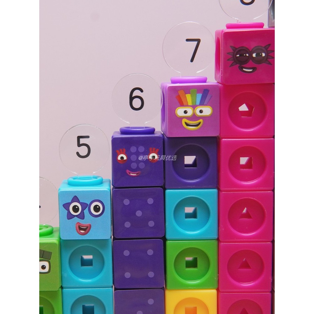 Numberblocks Numberblocks บล็อกบล็อก คณิตศาสตร์สําหรับเด็กปฐมวัย ช่วยสอน Cube Assembly Ed - รูปที่ 7