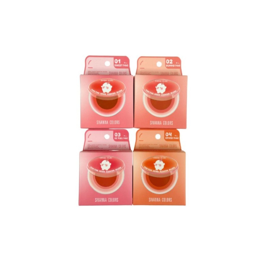 SIVANNA PAO PAO DEWY CUSHION BLUSH (HF747) ซีเวนน่า เปา เปา ดิวอี้ คุชชั่น บลัช x 1 ชิ้น abcmall