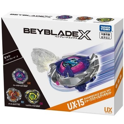 Takara Tomy Beyblade X UX-15 Shark Scale Deck Set ของเล่นรูป