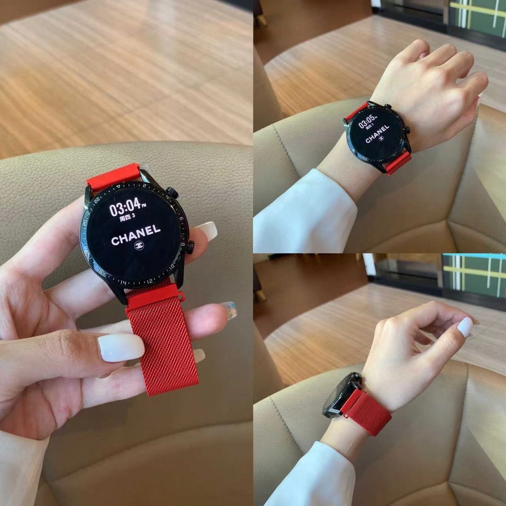 สายสแตนเลสgarmin active6/active5/vivoactive4/venu2/venu3/venu2plus/venuสายนาฬิกากว้าง20mm22mm - รูปที่ 2