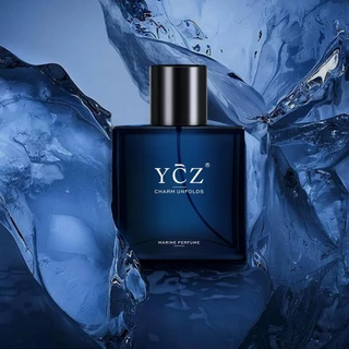Ycz Charm Unfolds Marine Perfume for Men 1.7oz Long Lasting Eau De Parfum Cologne For Men Oriental Woody Fragrance Ideal Special Occasions Make it the Ideal สุภาพบุรุษของขวัญ 50ml