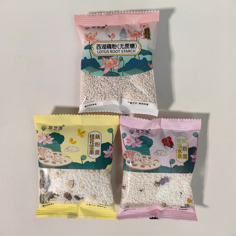 Cuizhilian Xihu Root Powder Rose Fruit Root Powder Soup Osmanthus Nut Root Powder Soup 3 รสชาติตัวเล