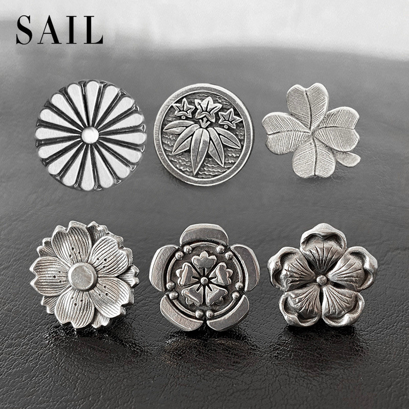Sakura Oda Rose เข็มกลัดคอ Pin โลหะ Silver-Plated บ้านญี่ปุ่นรูปแบบ Badge ชุดสูทผู้ชายเสื้อผ้าเสื้อฤ