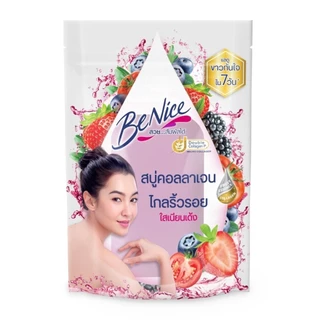 Benice บีไนซ์ สบู่ก้อน ฟรุต คอลลาเจน มิกซ์ เบอร์รี่ แอนด์ โทเมโท 120 กรัม