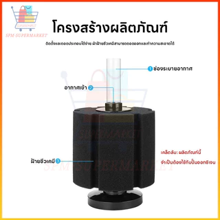 COD⭐ตัวกรองตู้ปลา กรองฟองน้ำ เพิ่มออกซิเจนในน้ำ กำจัดของเสียได้ดี วัสดุทนทาน ใช้ได้กับปั๊มทุกรุ่น กรองตะกอน