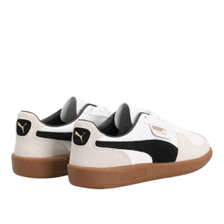 Puma Palermo Leather Unisex Sneakers White-Vapor Gray-Gum | ของแท้ ตรวจสอบโดย SASOM