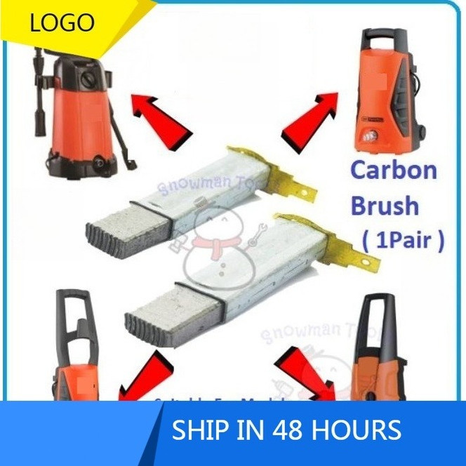 แปรงคาร์บอน BLACK AND DECKER 1004512-06 1 คู่ PW1370TD PW1400S PW1470TD PW1500S PW1570TD PW1200 PRES