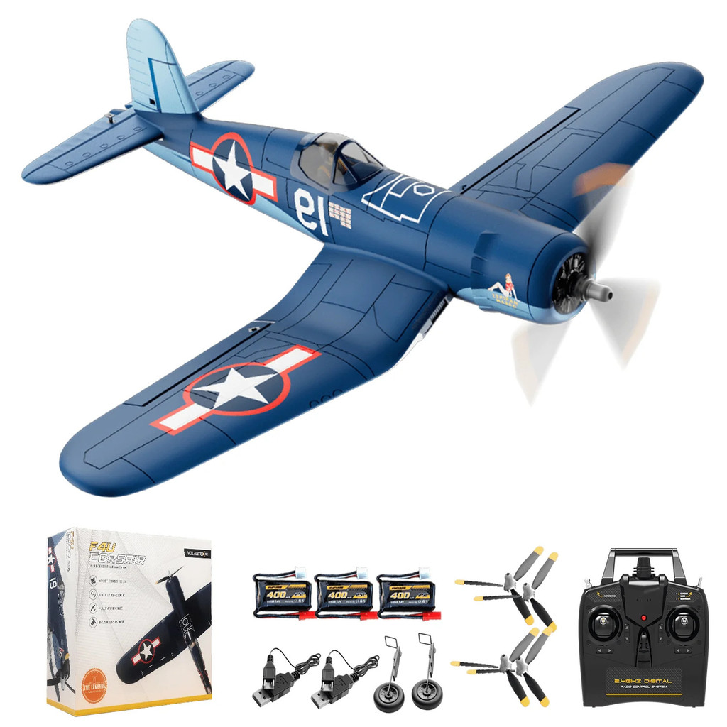 Volantexrc Brushless F4u Corsair Rc เครื่องบินสําหรับผู้ใหญ่อัพเกรด 4 ช่อง Rtf Rc เครื่องบิน,one-key