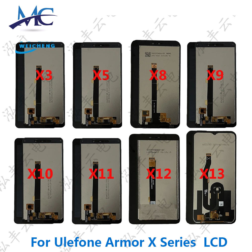 Ulefone Armor X3 X5 Pro X8 X8i X9 X10 X11 X12 Pro ประกอบหน้าจอ LCD