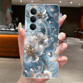 ออกแบบใหม่สําหรับ Redmi 15 5G กรณีหรูหราแฟชั่นผีเสื้อดอกไม้รูปแบบ Soft TPU ซิลิโคนฝาครอบโทรศัพท์สําหรับ Redmi15 5G กรณี