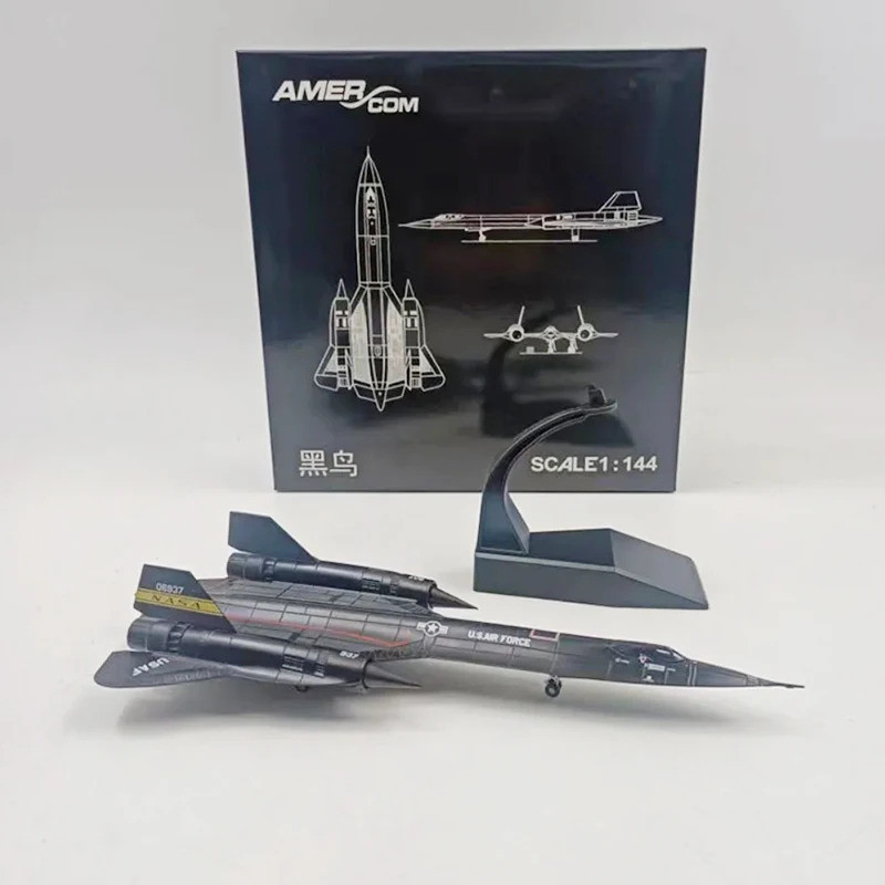 โลหะDiecast Alloy Jetของเล่น 1:144 Scale SR-71 SR71 Blackbirdเครื่องบินเครื่องบินรุ่นของเล่นสําหรับค