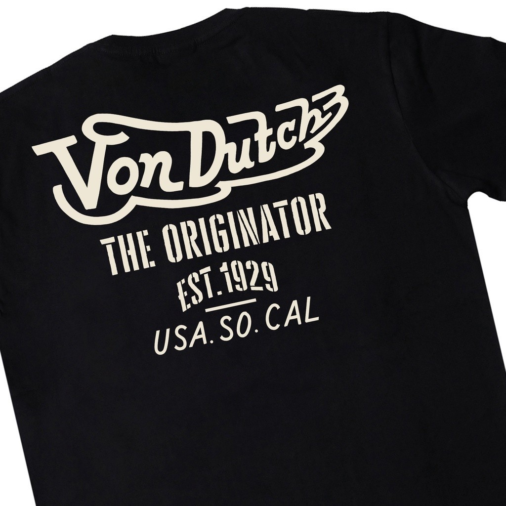 เสื้อยืด Von DUtch Q16 สีดํา Unisex