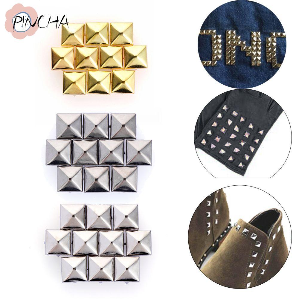 PINCHA 100 ชิ้น 6/8/10/12 มิลลิเมตรสายรัด Rivets กระเป๋าเดินทางหัตถกรรมหนังเสื้อผ้า/กระเป๋า/รองเท้า DIY Four Claw