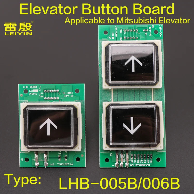 1PCS ใช้ได้กับ Mitsubishi Lift Outbound call ปุ่มบอร์ดทิศทางปุ่ม LHB-005B LHB-006B YE601B517 HA YE60