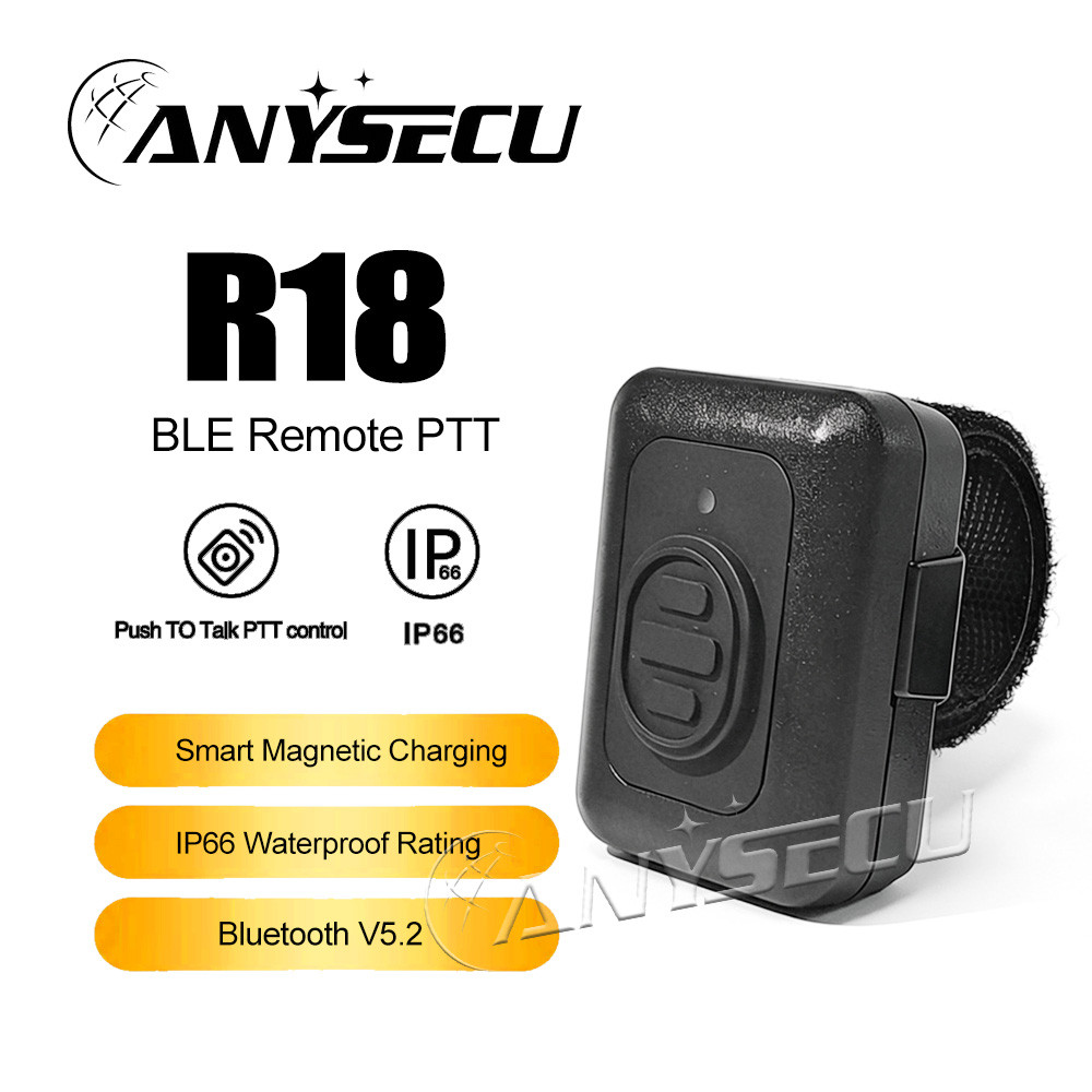 ใหม่ R18 ไร้สายแฮนด์ฟรี PTT Controller สําหรับ Android IOS โทรศัพท์มือถือพลังงานต่ําสําหรับ Zello จร