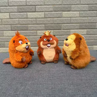 Hoppers King George Mabel Beaver ก้อนของเล่นตุ๊กตาตุ๊กตาสัตว์ภาพยนตร์ตัวอักษรตุ๊กตาเด็กของขวัญ