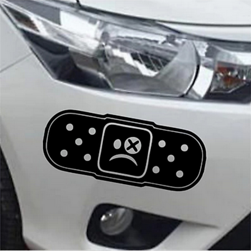 สติกเกอร์ตัด JDM Band Aid สติกเกอร์รถปูนปลาสเตอร์ Scratch Cover Scratch Body กันชน Cool